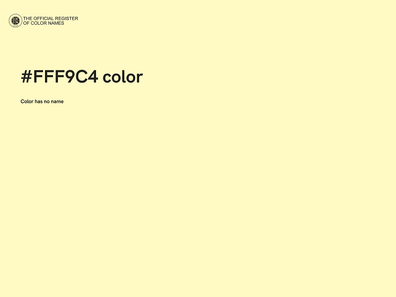 #FFF9C4 color image