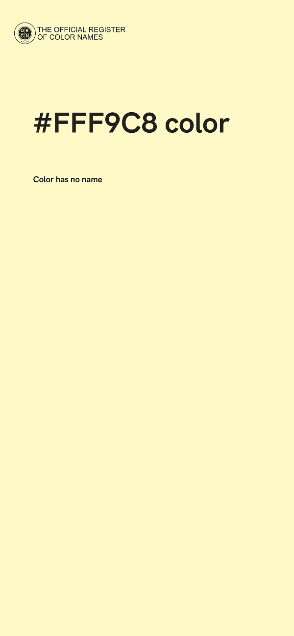 #FFF9C8 color image