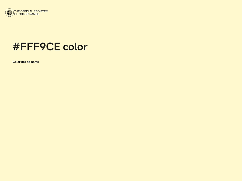 #FFF9CE color image