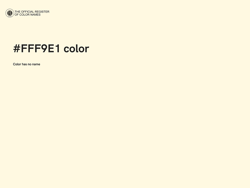 #FFF9E1 color image