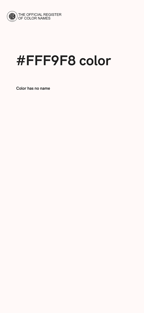 #FFF9F8 color image