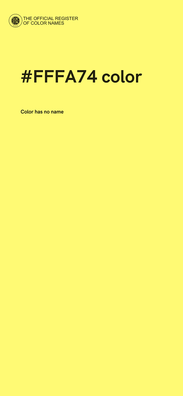 #FFFA74 color image
