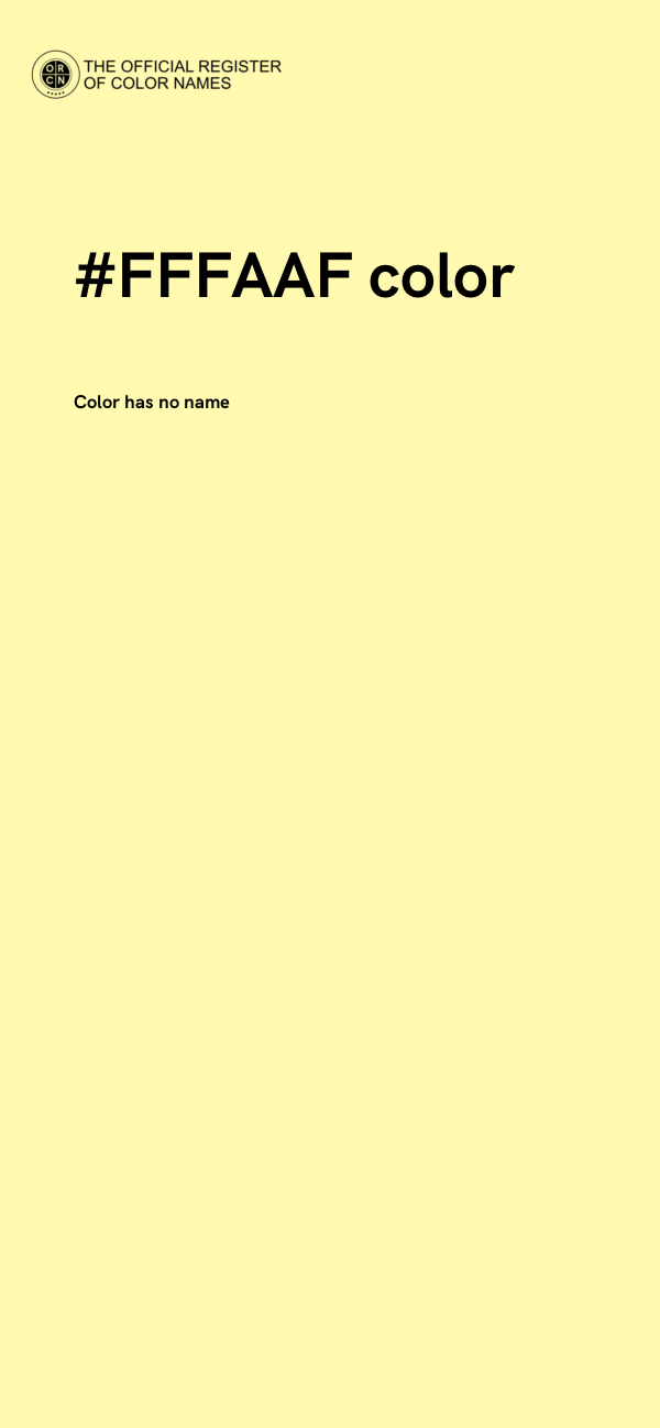 #FFFAAF color image