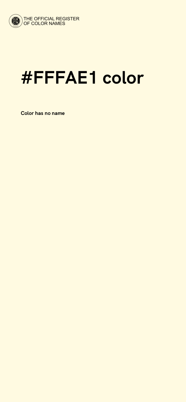#FFFAE1 color image