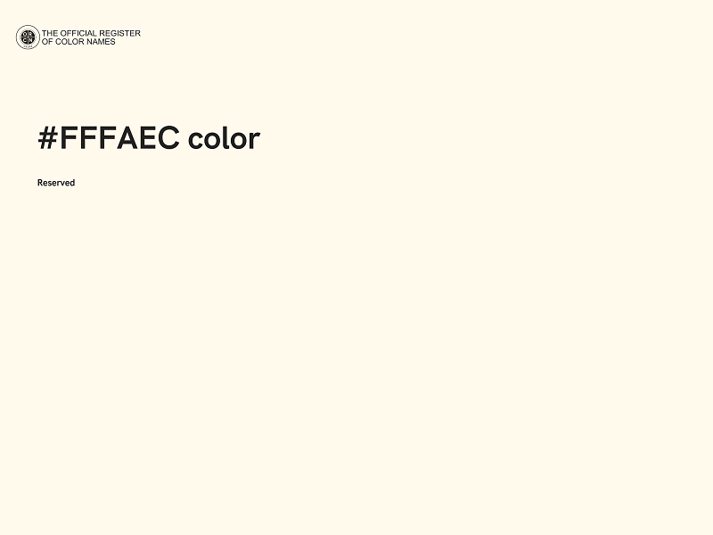 #FFFAEC color image