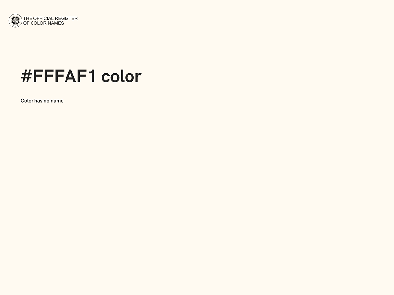 #FFFAF1 color image