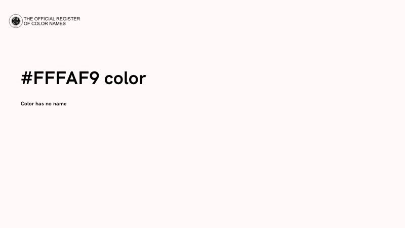 #FFFAF9 color image