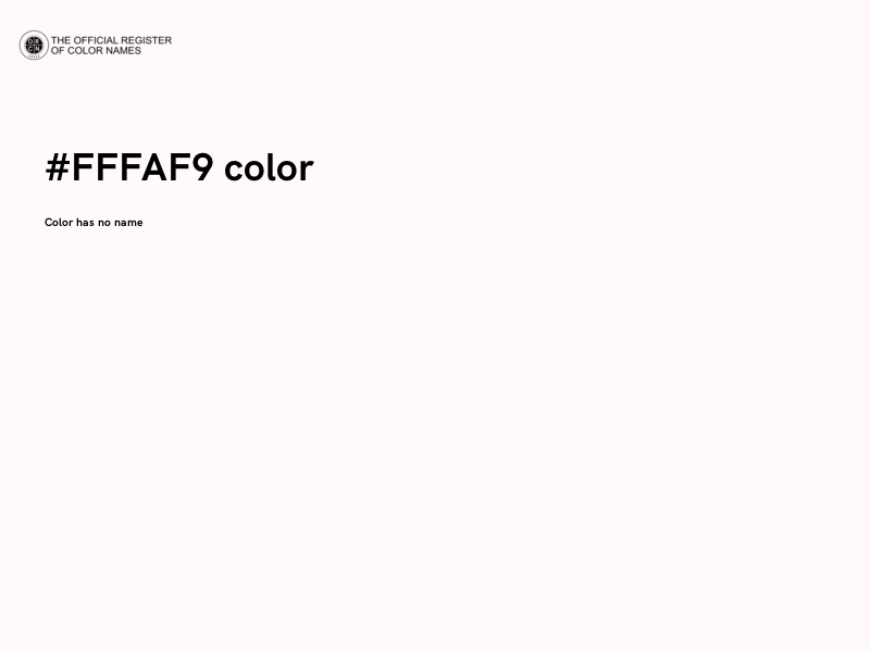 #FFFAF9 color image