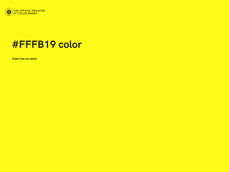 #FFFB19 color image