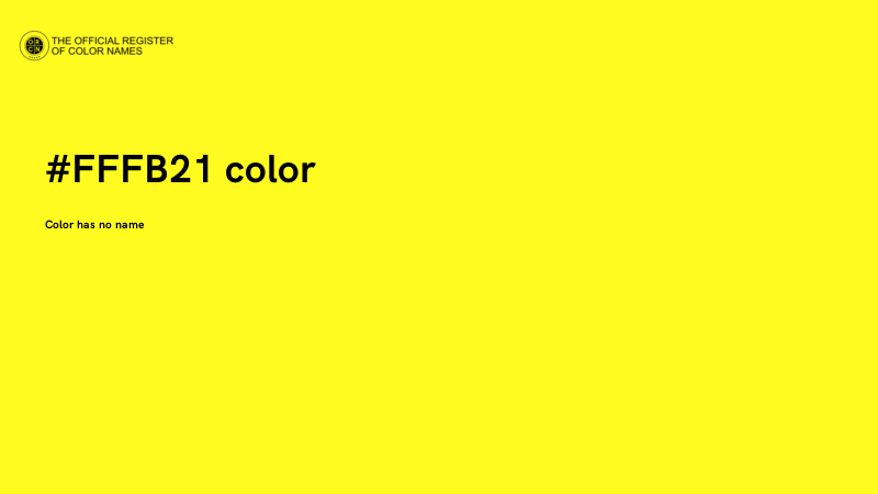 #FFFB21 color image