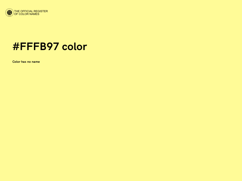 #FFFB97 color image