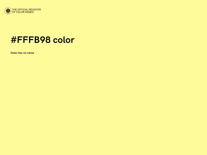 #FFFB98 color image