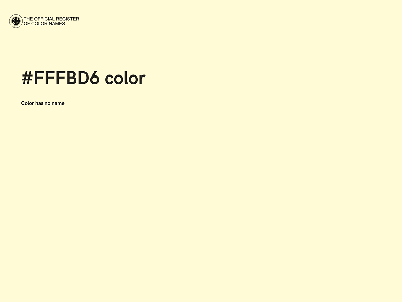 #FFFBD6 color image