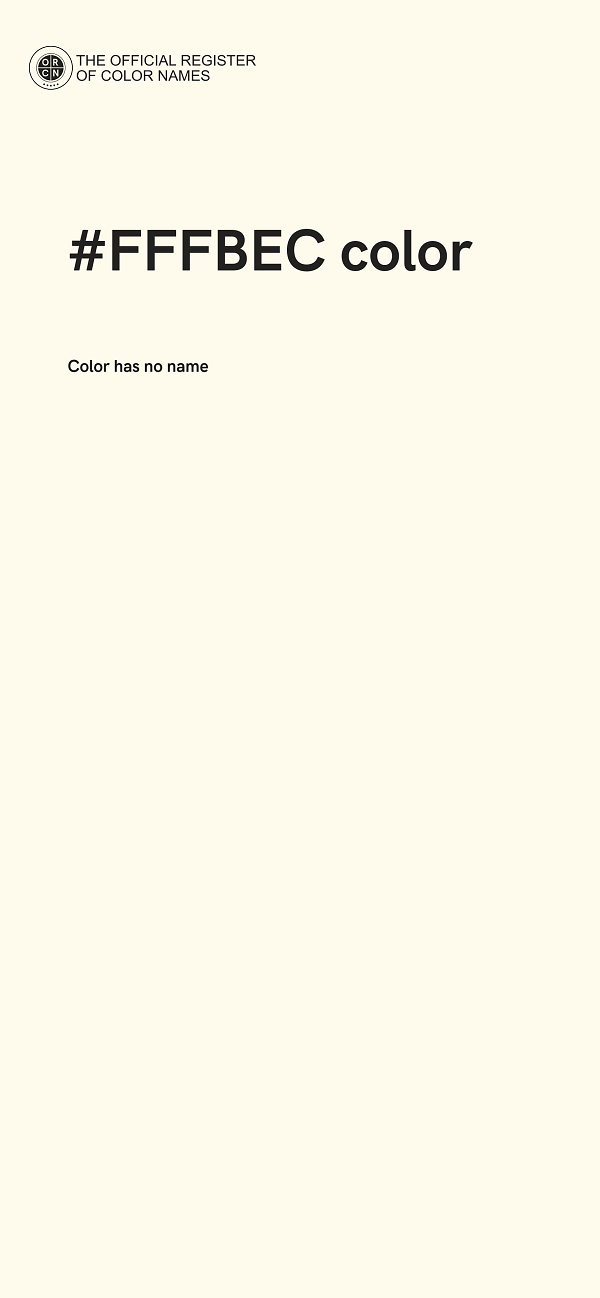 #FFFBEC color image