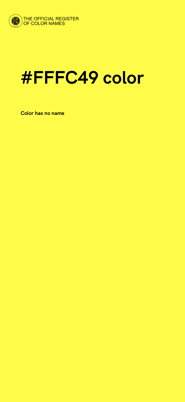 #FFFC49 color image
