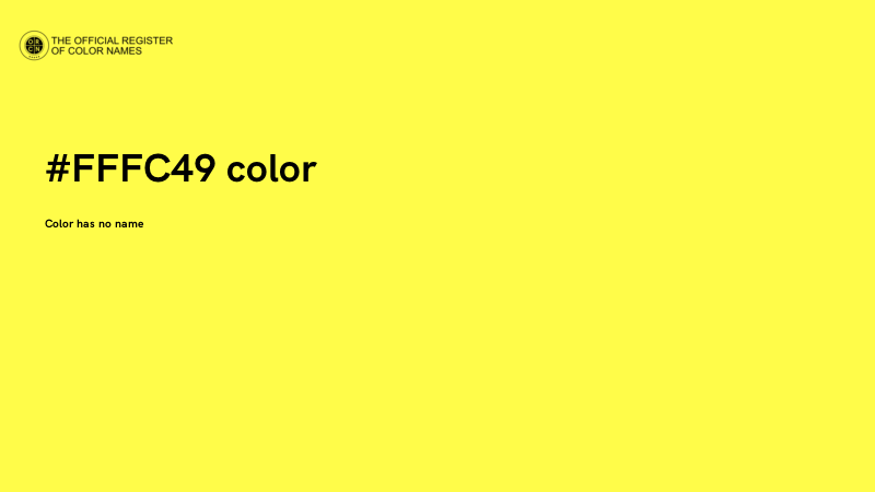 #FFFC49 color image