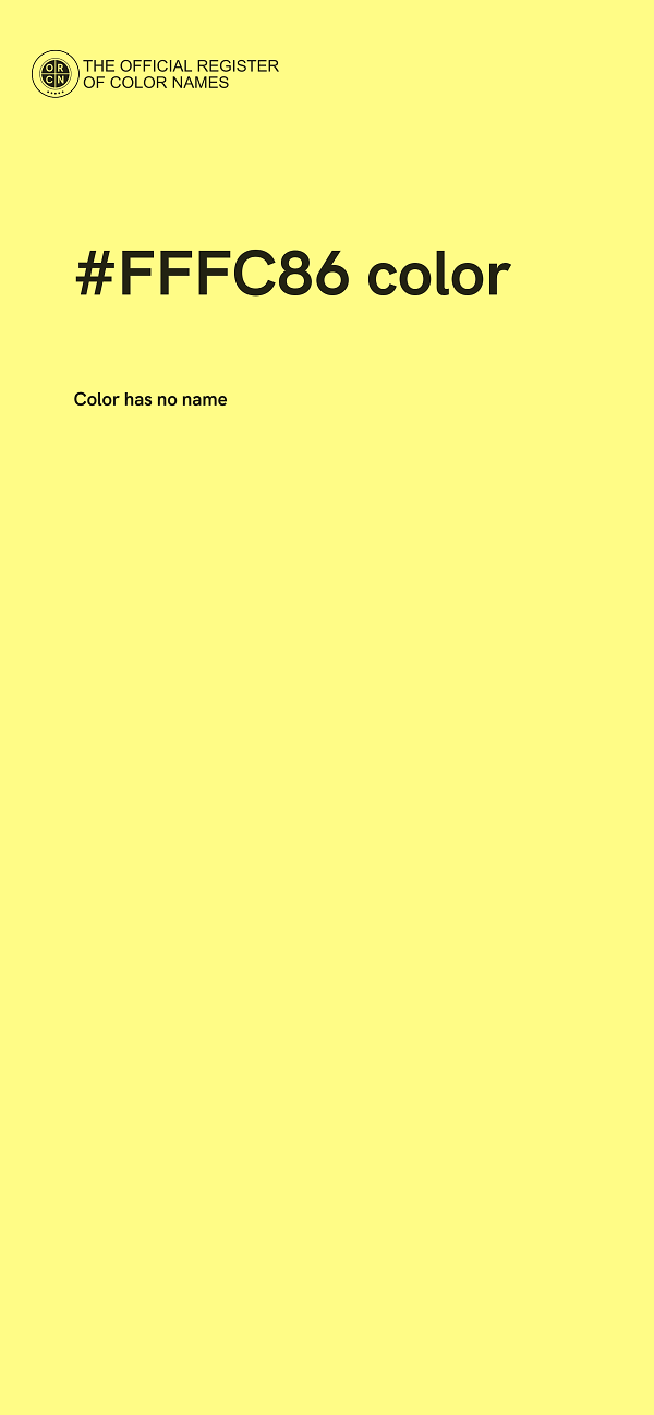 #FFFC86 color image