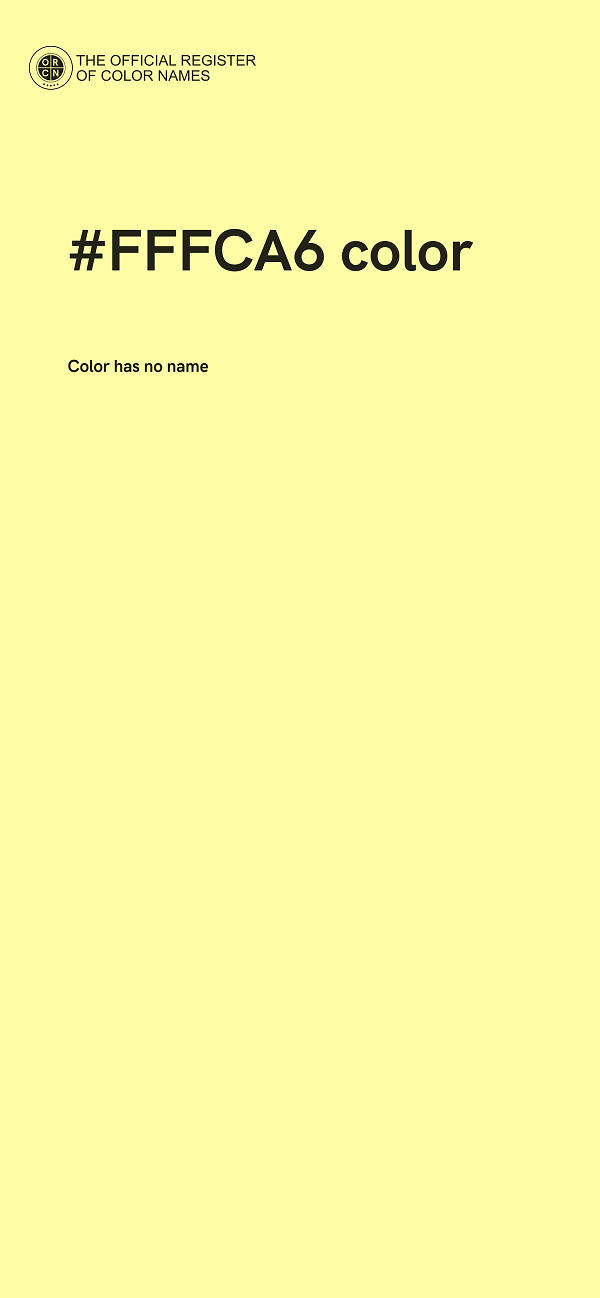 #FFFCA6 color image