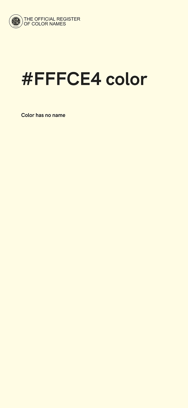 #FFFCE4 color image