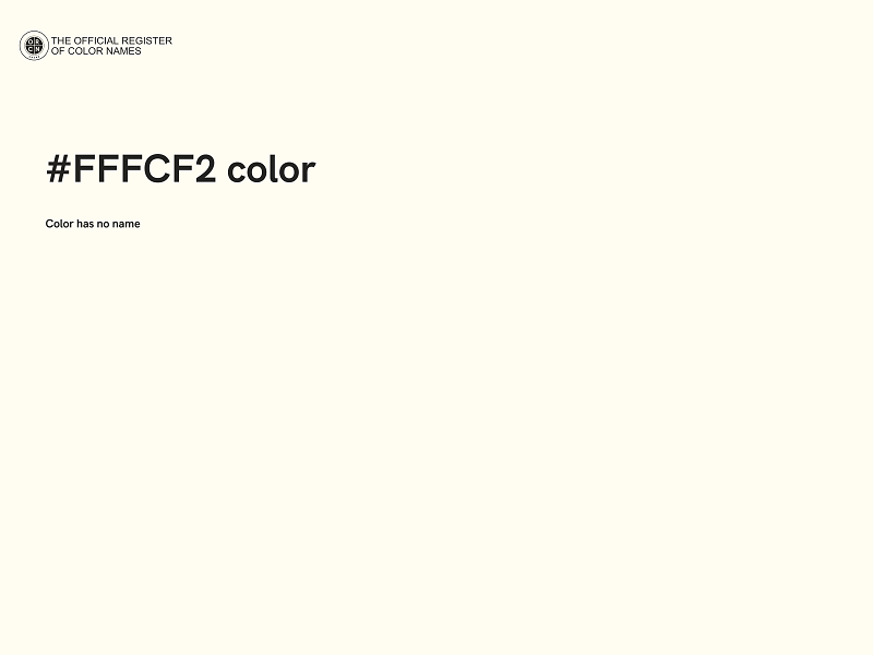 #FFFCF2 color image