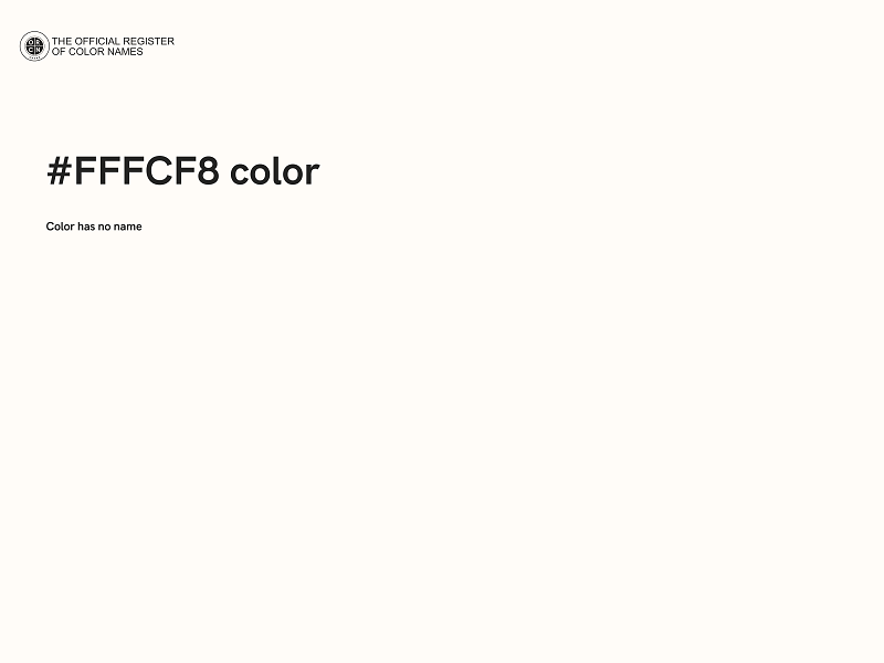 #FFFCF8 color image