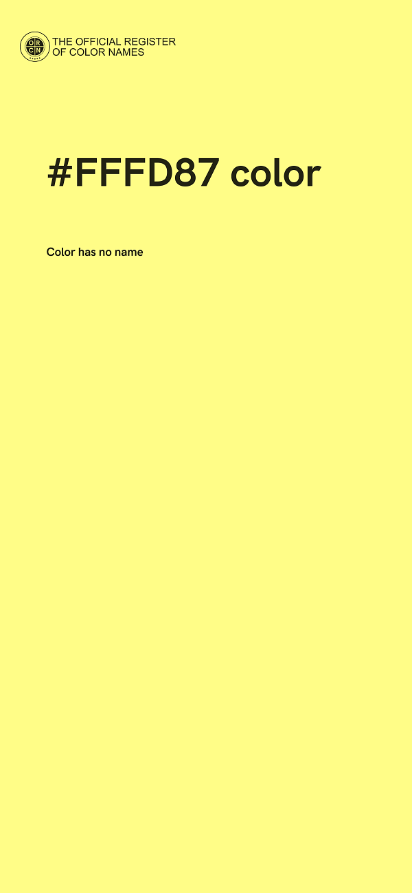 #FFFD87 color image