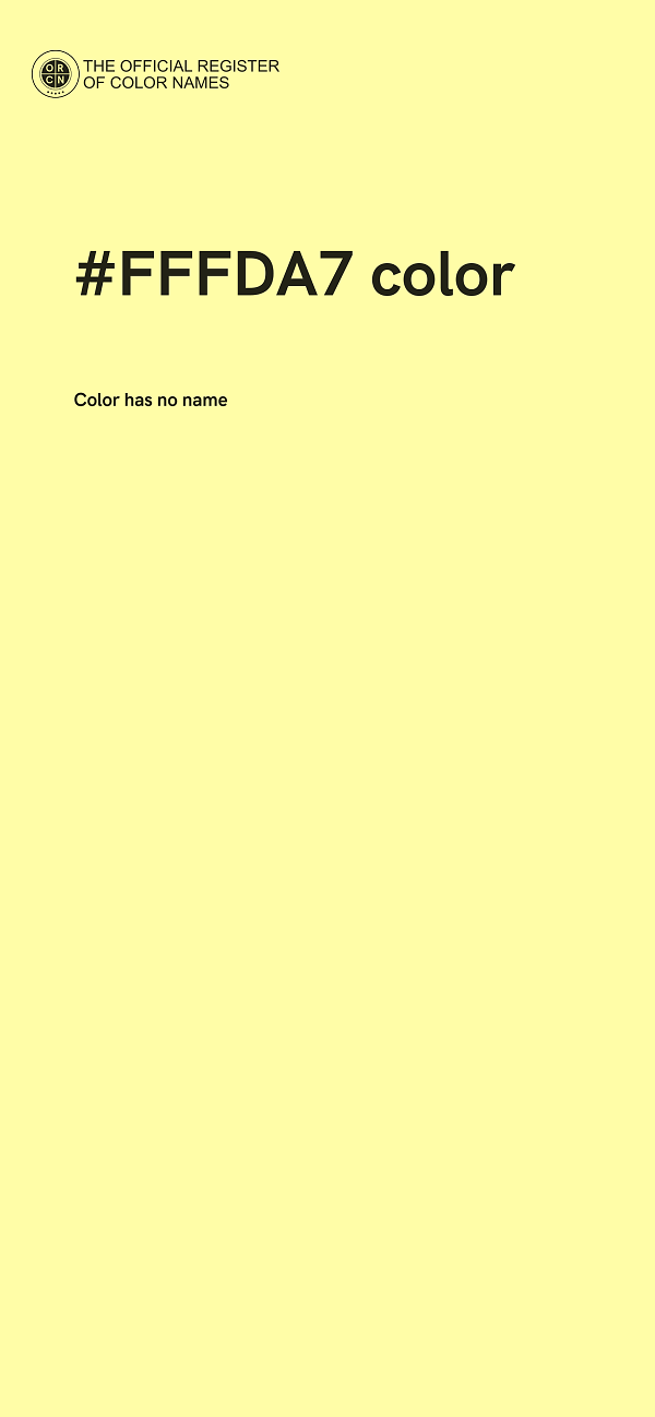#FFFDA7 color image