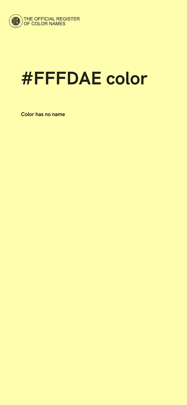 #FFFDAE color image