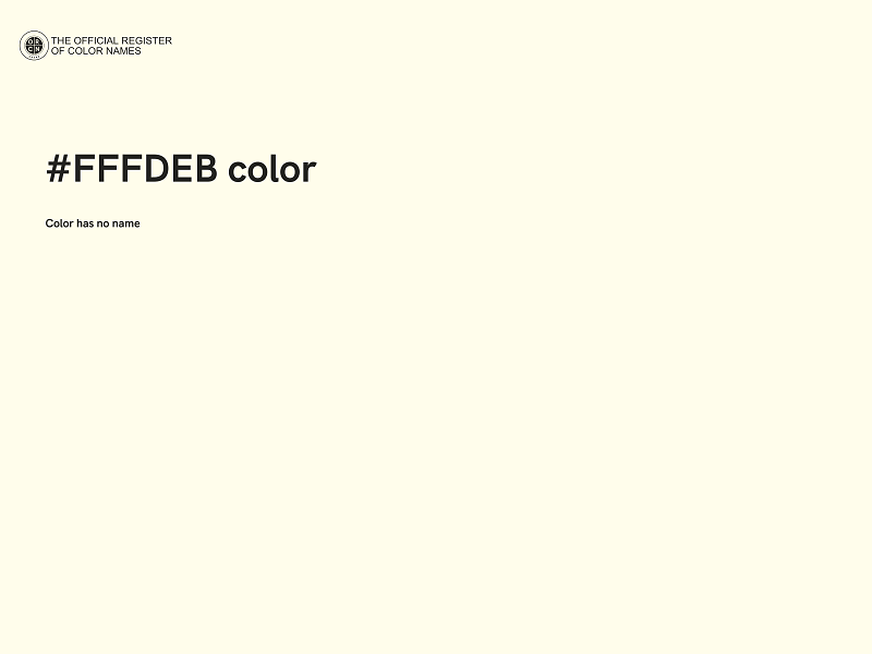 #FFFDEB color image