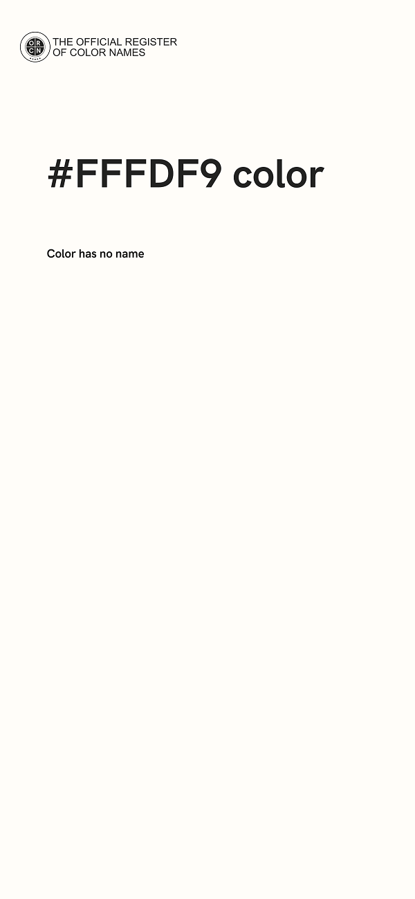 #FFFDF9 color image