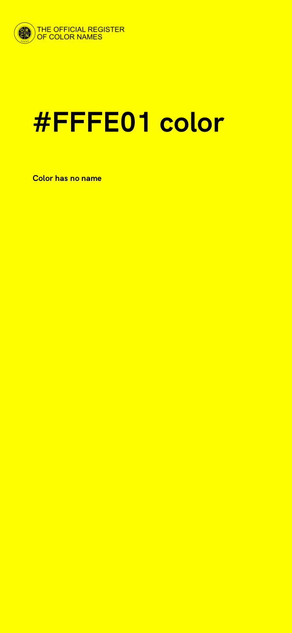 #FFFE01 color image