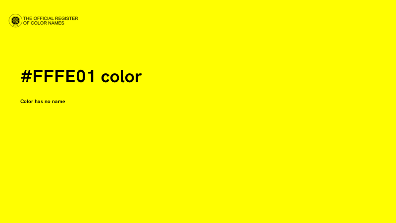 #FFFE01 color image