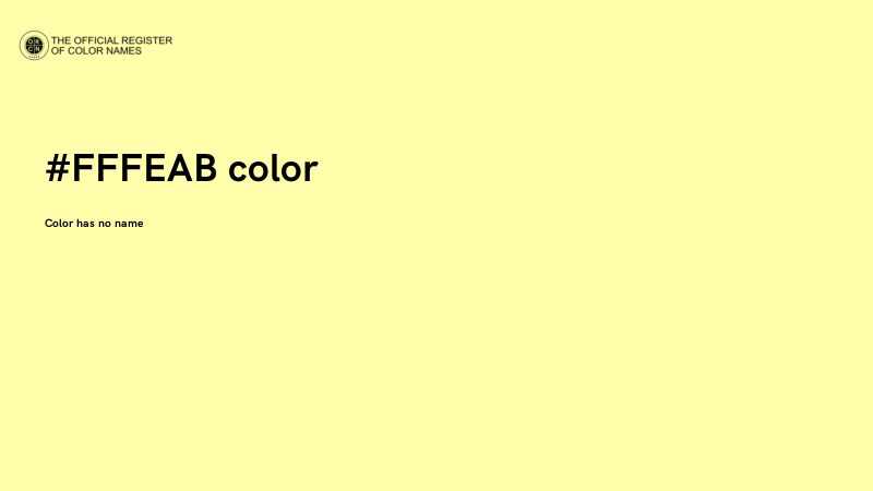 #FFFEAB color image