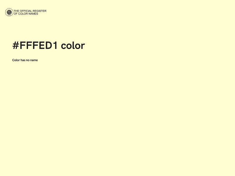 #FFFED1 color image