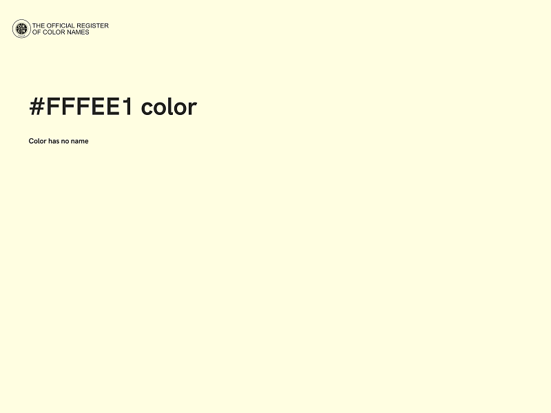 #FFFEE1 color image