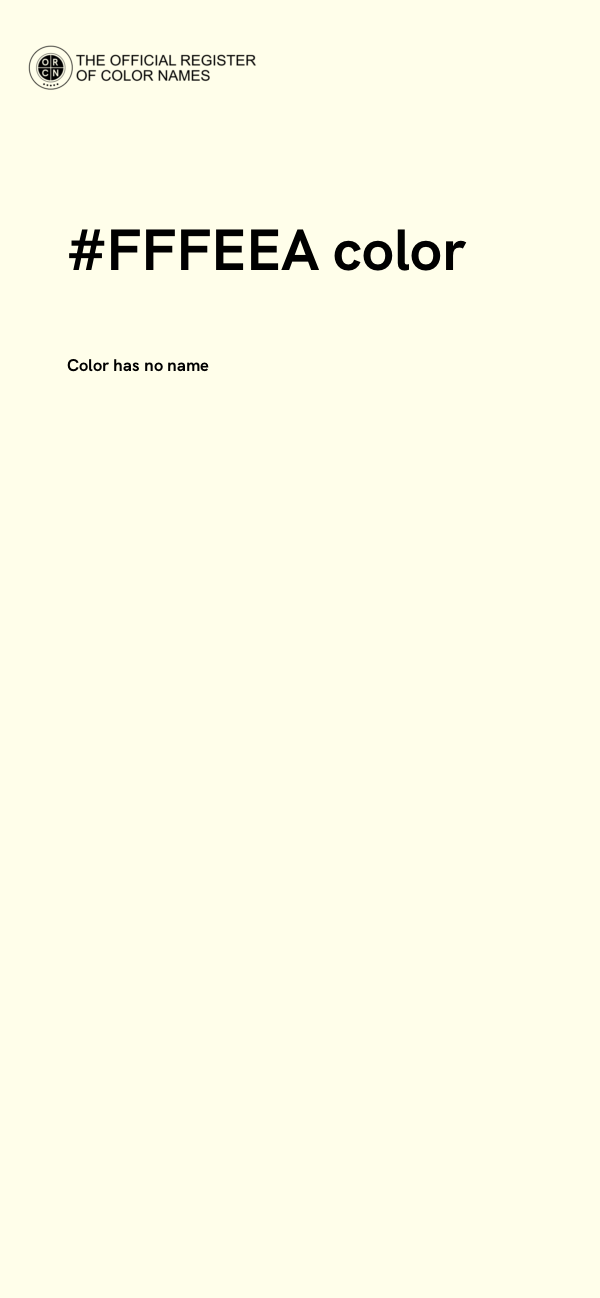 #FFFEEA color image