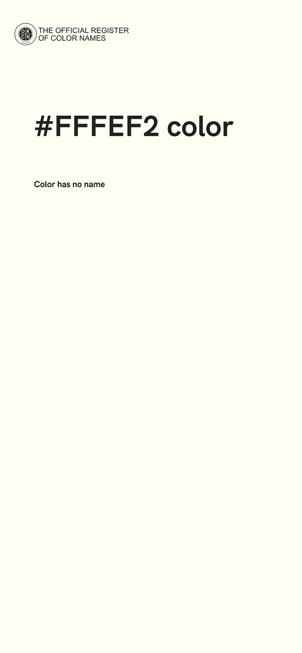 #FFFEF2 color image