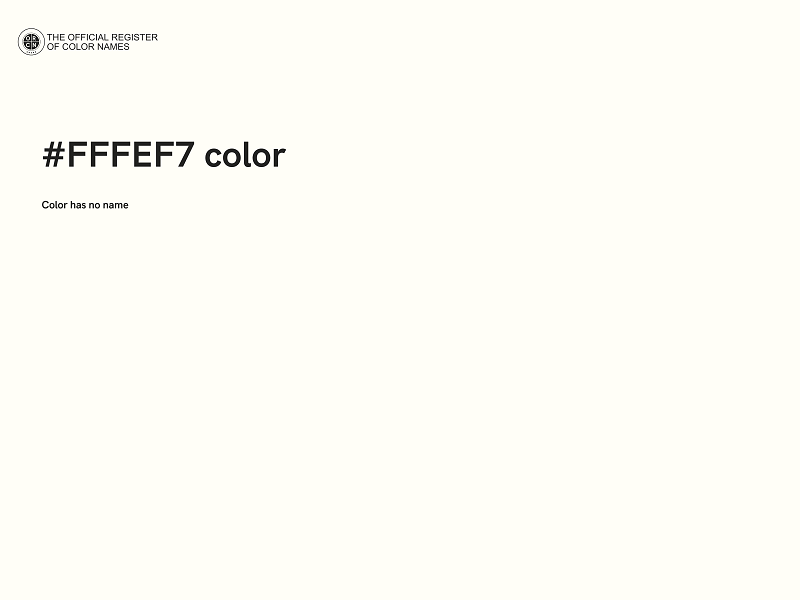 #FFFEF7 color image