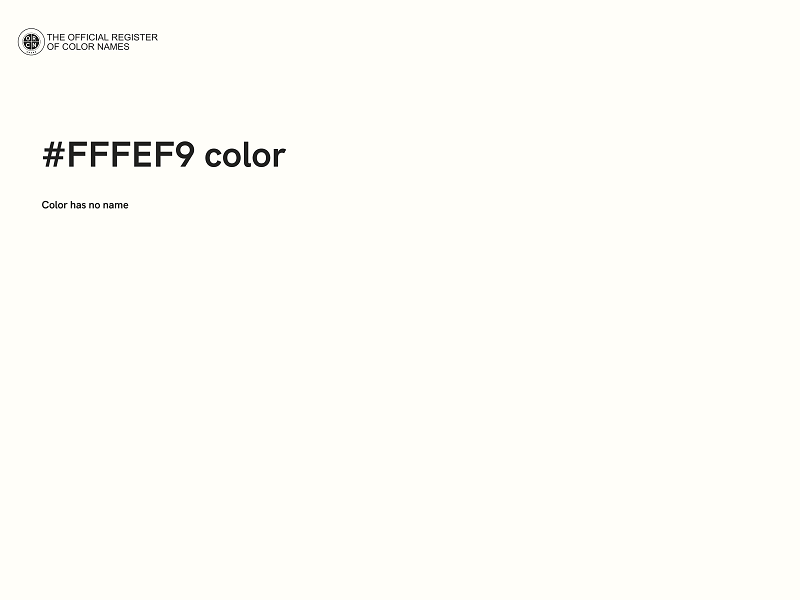 #FFFEF9 color image