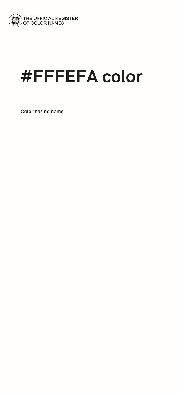 #FFFEFA color image