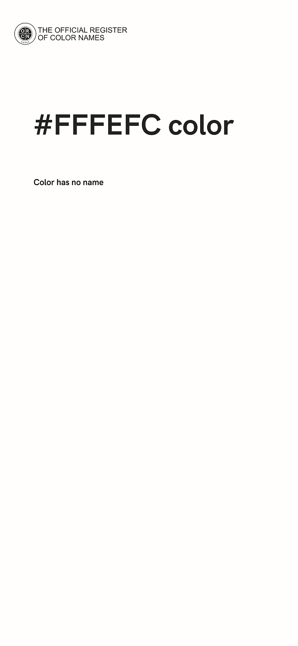 #FFFEFC color image