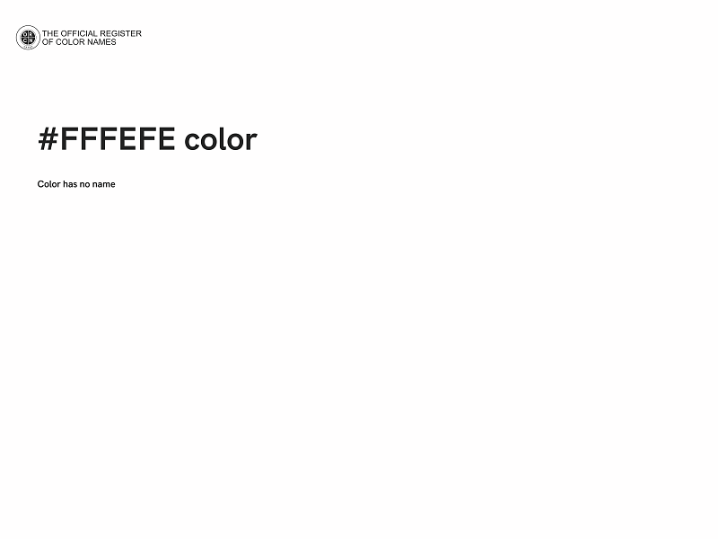 #FFFEFE color image