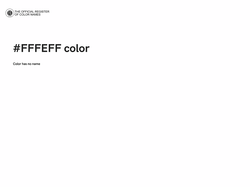 #FFFEFF color image