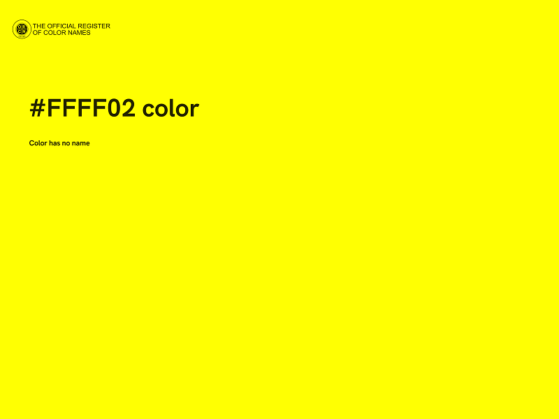 #FFFF02 color image