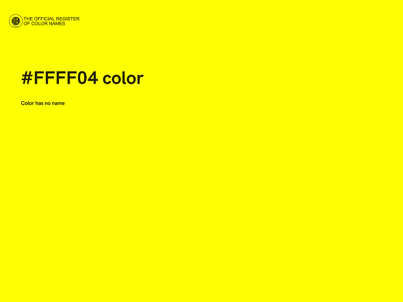 #FFFF04 color image