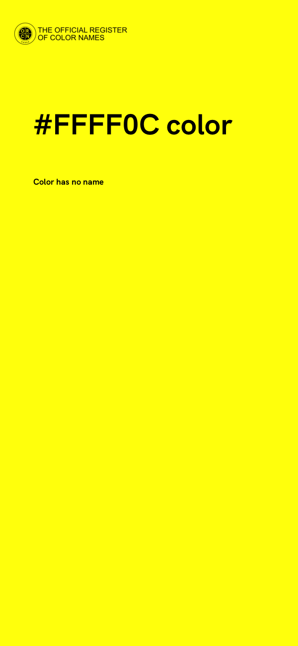 #FFFF0C color image