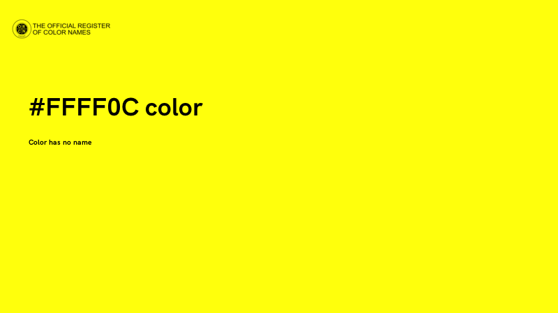 #FFFF0C color image