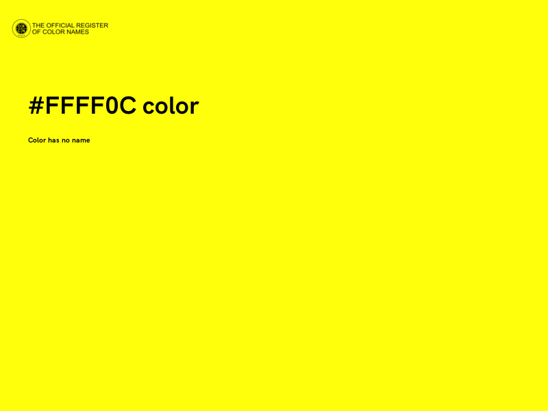 #FFFF0C color image
