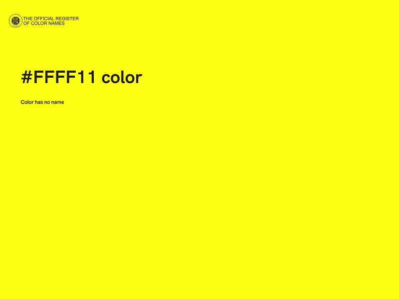 #FFFF11 color image
