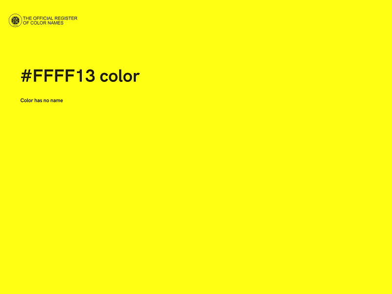 #FFFF13 color image